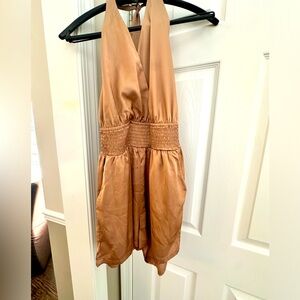 Vintage Havana Short Halter Romper - size s